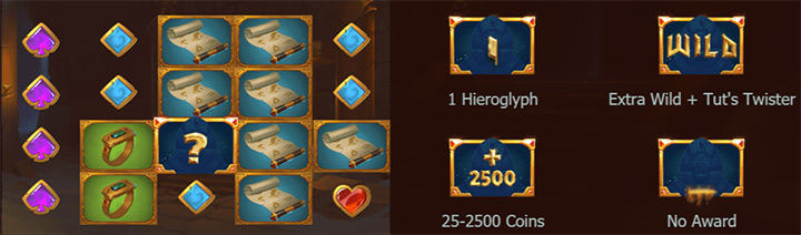 Специальные символы автомата Tut's Twister